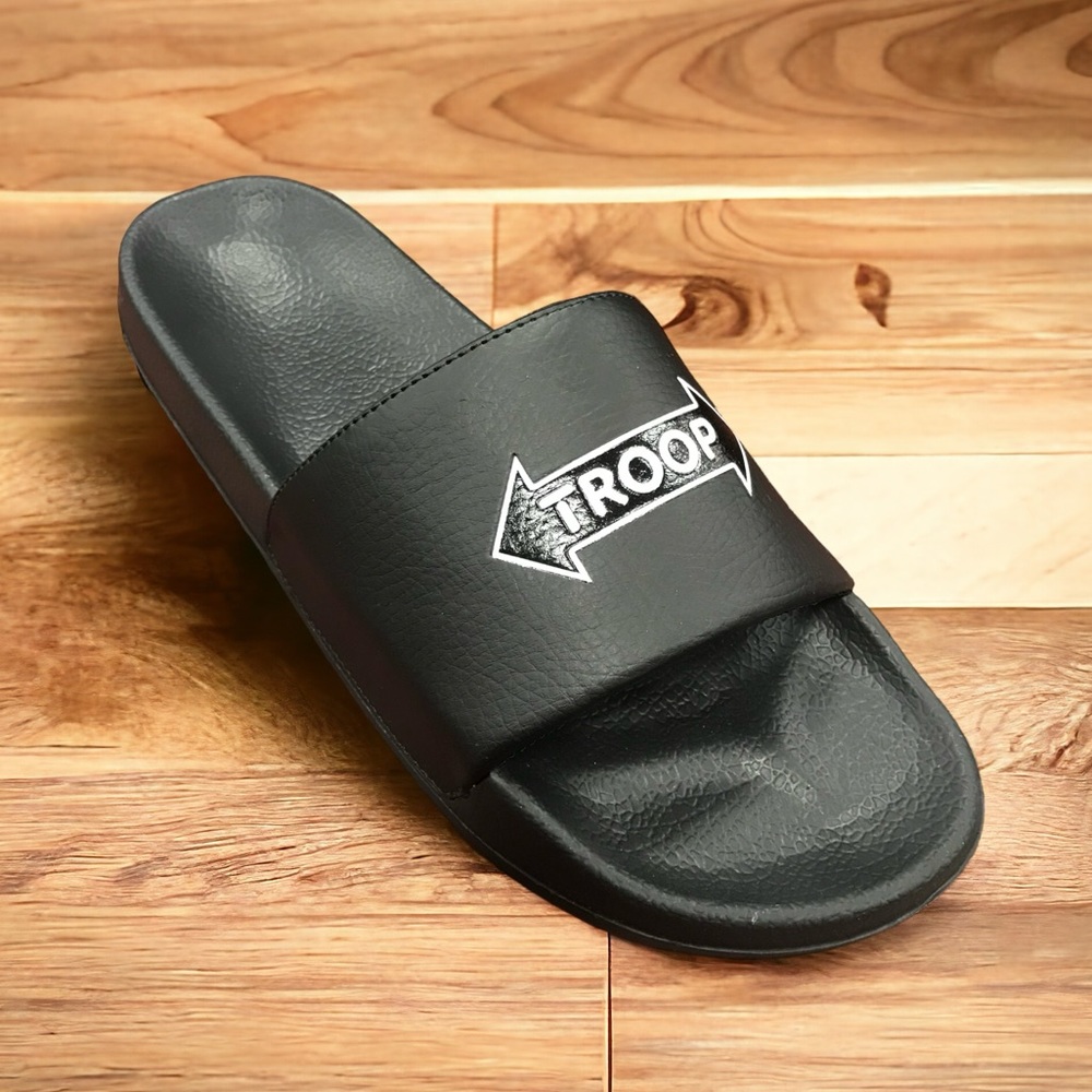 Men's Troop Arrow Slide Black Flip Flops